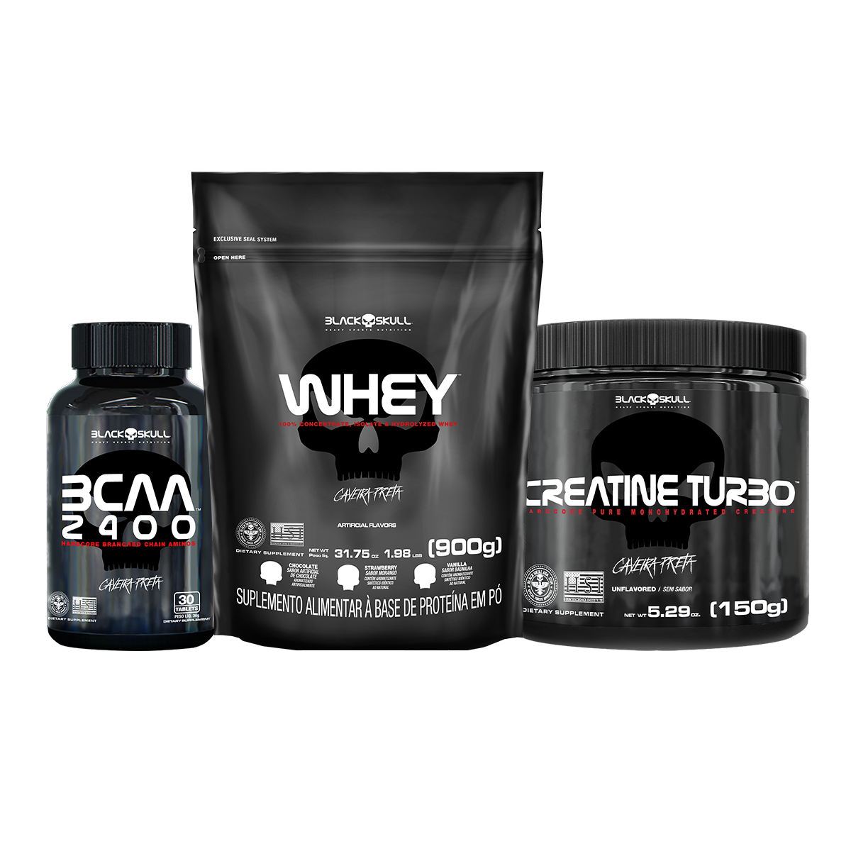 Sports Nutrition Supplements Bodybuilding Whey Protein Casein Bcaa Creatine  Black Stock Photo by ©maxxyustas 652748472
