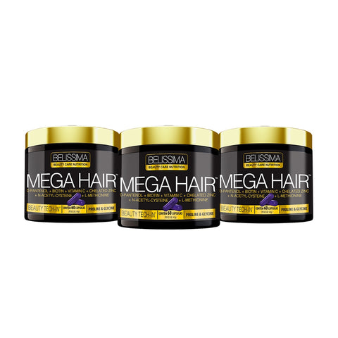 Kit 3x Mega Hair Beautiful - Strength and Hair Growth