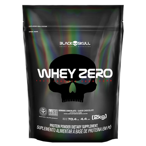 Whey Zero Black Skull Refil - 2kg (whey protein isolated)