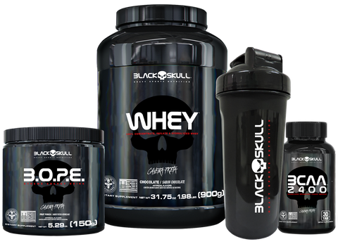Whey + BCAA + pre-workout + Shaker